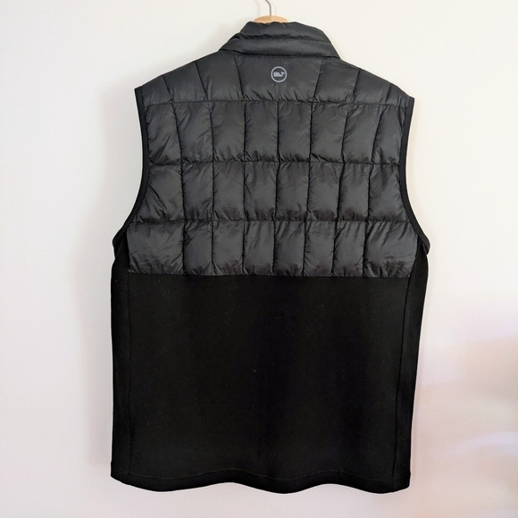 Vineyard Vines Black Vest On The Go Performance Voyager Large NWT Golf Puffer - Picture 2 of 6